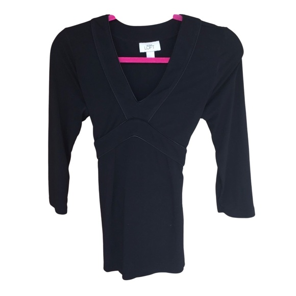 LOFT Tops - Black Long-Sleeve Top